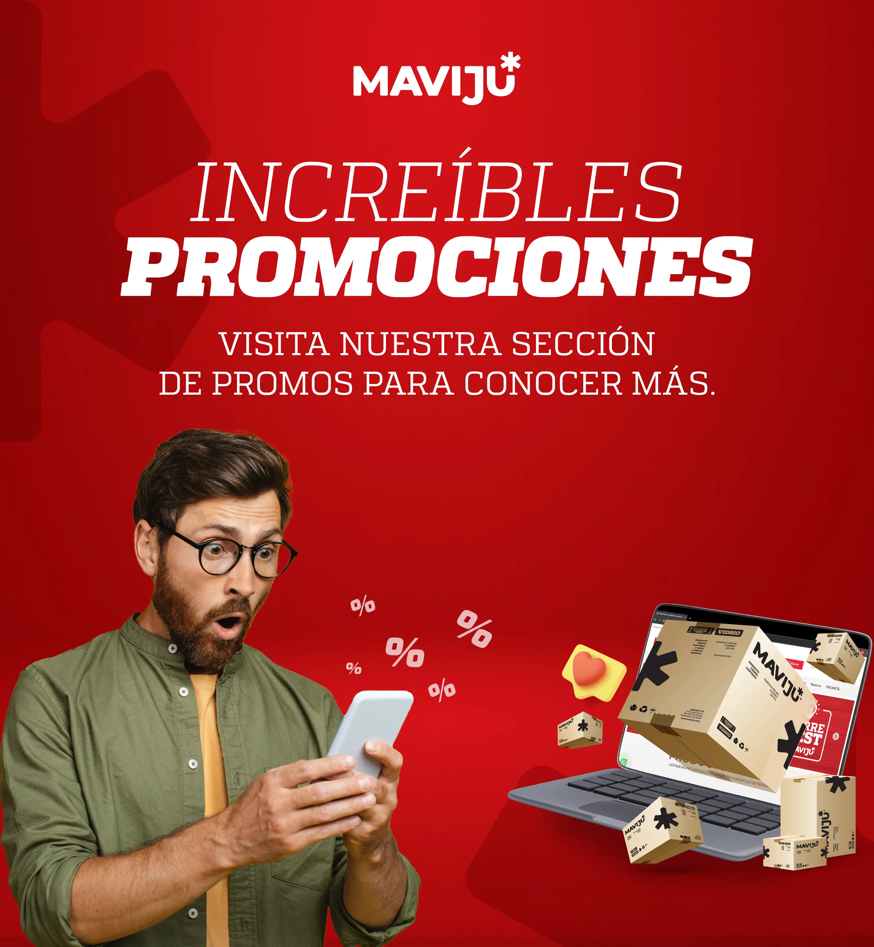 Promociones y descuentos en productos Maviju
